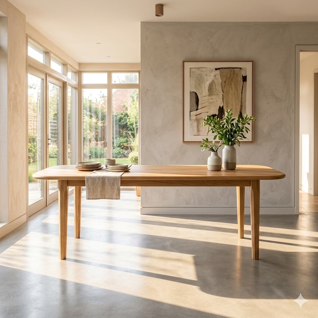 Danish Oak Dining Table